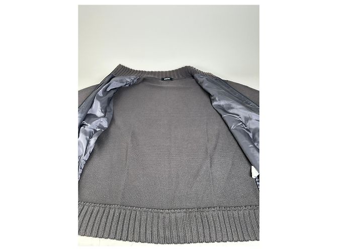Vintage Burberry Woll-Check-Pullover für Herren Dunkelgrau M - Ansicht 4