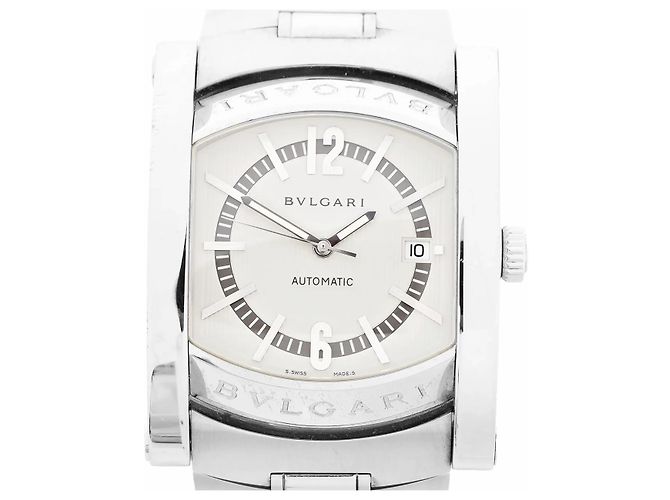 Bulgari Relógio Bvlgari Assioma AA48S L6648 SS WZ com mostrador bege Prata - vista 2