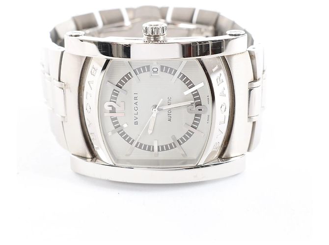 Bulgari Relógio Bvlgari Assioma AA48S L6648 SS WZ com mostrador bege Prata - vista 4