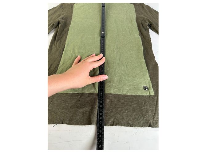 Vintage Loewe Woll-Kaschmir Rollkragenpullover Olivgrün L - Ansicht 5