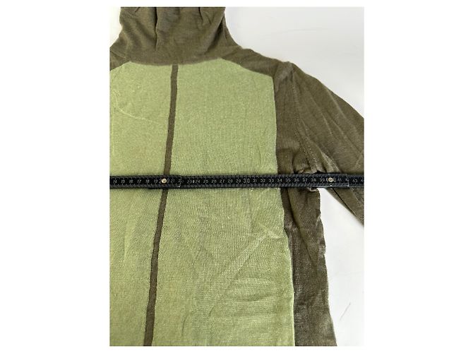 Vintage Loewe Woll-Kaschmir Rollkragenpullover Olivgrün L - Ansicht 7