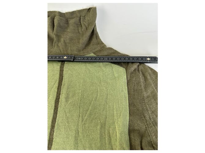 Vintage Loewe Woll-Kaschmir Rollkragenpullover Olivgrün L - Ansicht 8