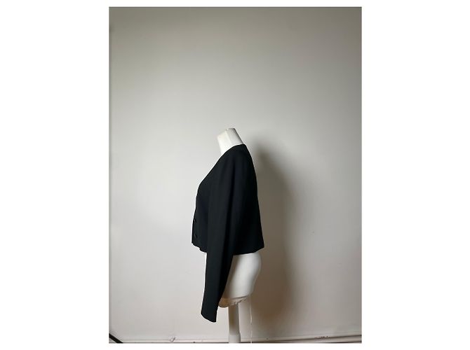 Clare Chloé Vintage Chloe Wool Blend Jacket Black L - view 2
