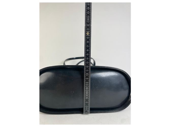 Tote in mesh e pelle vintage Courreges nero argento - vista 9