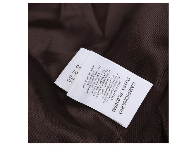 Abrigo de piel de conejo DONDUP, Marrón, Talla 42 IT Castaño - vista 14