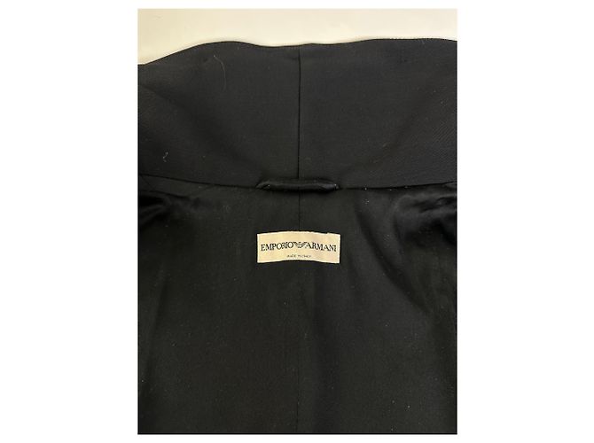 Giorgio Armani Capa de lã vintage Armani Preta S - vista 6