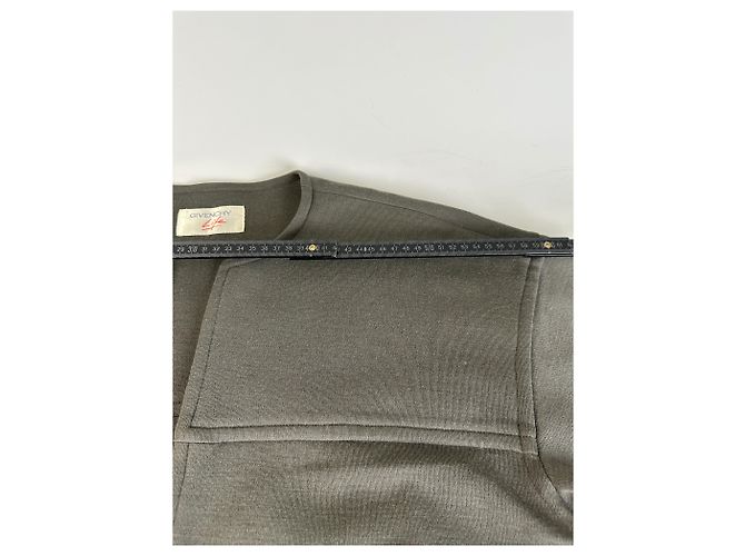 Vintage Givenchy Wollmischung Mantel Olivgrün L - Ansicht 12
