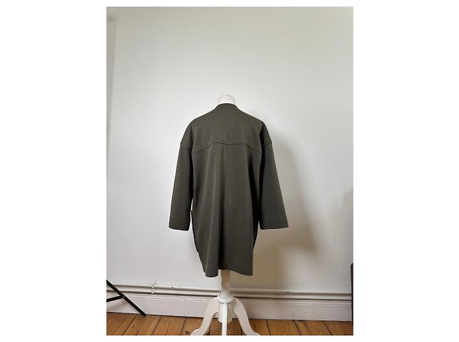Vintage Givenchy Wollmischung Mantel Olivgrün L - Ansicht 3