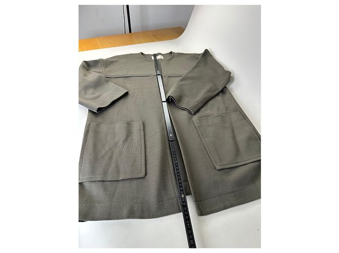 Vintage Givenchy Wollmischung Mantel Olivgrün L - Ansicht 7