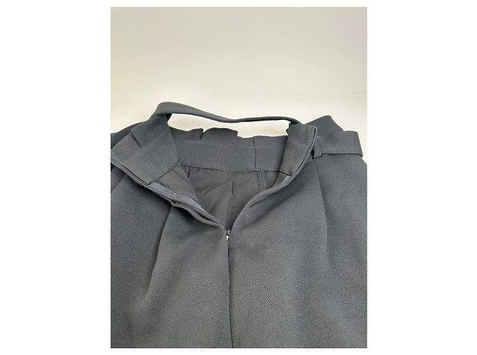 Giorgio Armani Saia Maxi Vintage Armani Preta com Zíper Prateado M Preto - vista 8