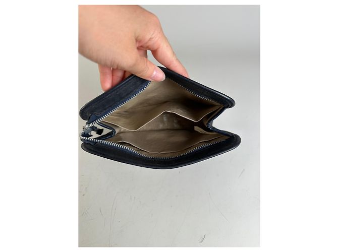 Vintage Dior Smooth Leather Pouch Black Silver - view 3