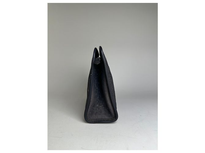 Vintage Dior Smooth Leather Pouch Black Silver - view 6