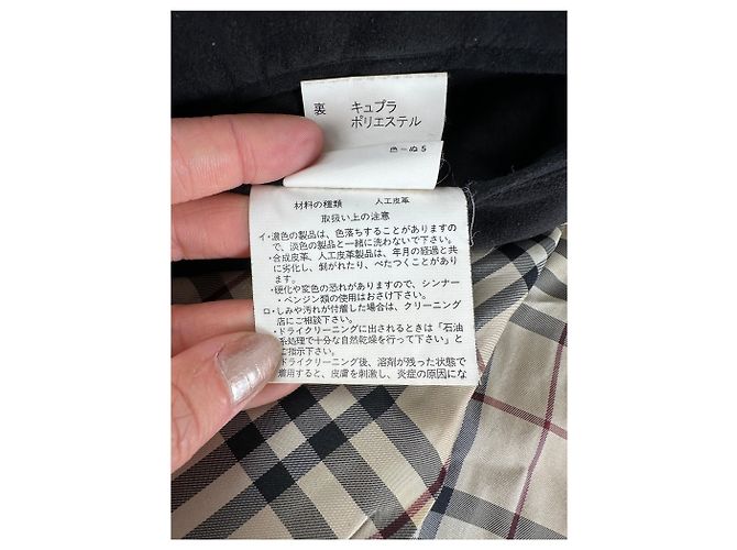 Vintage Burberry Herren-Wildlederweste, schwarze Karofütterung M - Ansicht 10