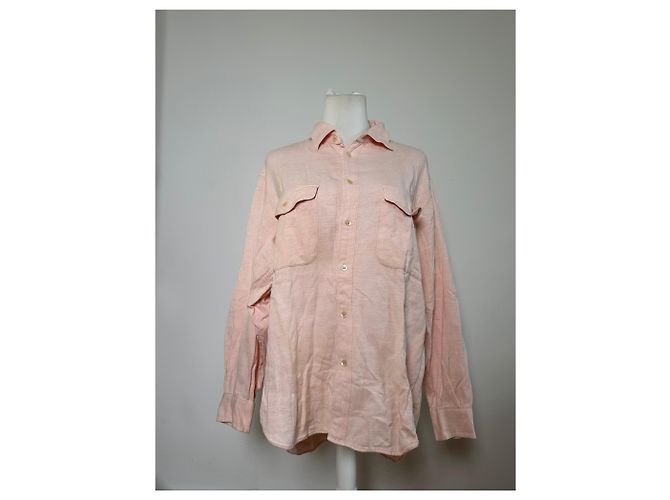 Camicia in cotone vintage Dior Rosa chiaro L - vista 14