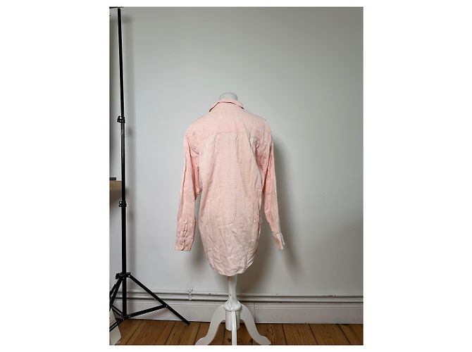 Camicia in cotone vintage Dior Rosa chiaro L - vista 3