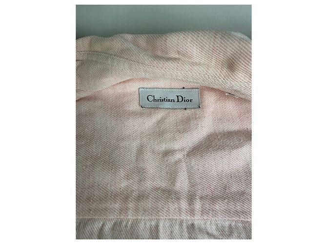 Camicia in cotone vintage Dior Rosa chiaro L - vista 4