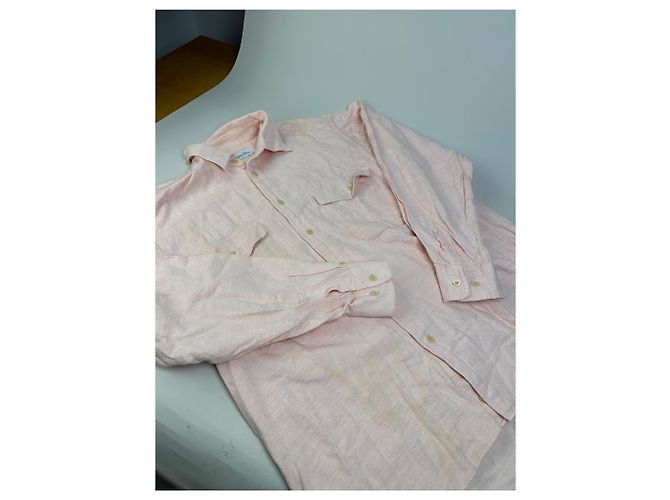 Camicia in cotone vintage Dior Rosa chiaro L - vista 7