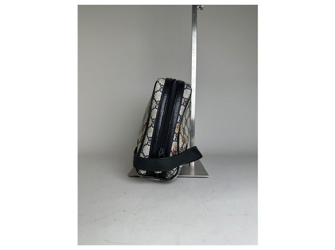 Beauty case Vintage Gucci GG Supreme Beige Navy - vista 4