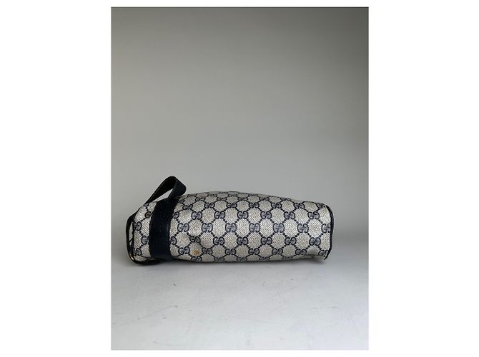 Beauty case Vintage Gucci GG Supreme Beige Navy - vista 7