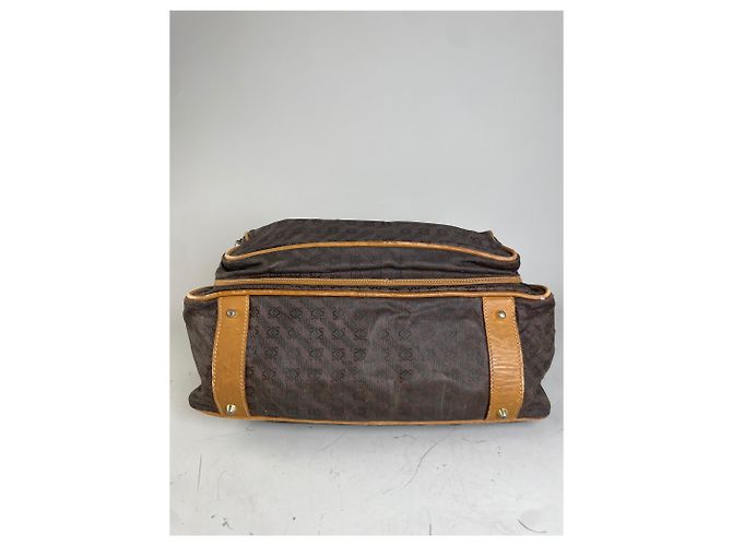 Borsa a Spalla Vintage Loewe Monogram Canvas Marrone Tan - vista 10