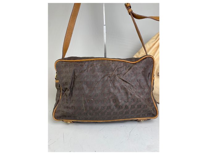 Borsa a Spalla Vintage Loewe Monogram Canvas Marrone Tan - vista 15