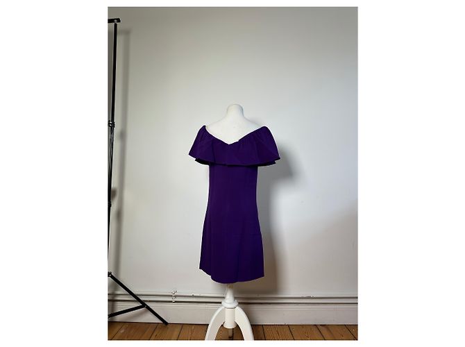Vintage Miu Miu Baumwollkleid Lila M - Ansicht 3