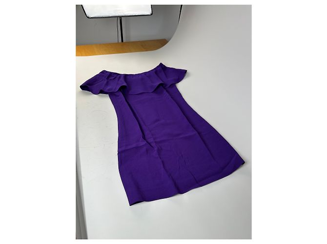 Vintage Miu Miu Baumwollkleid Lila M - Ansicht 4