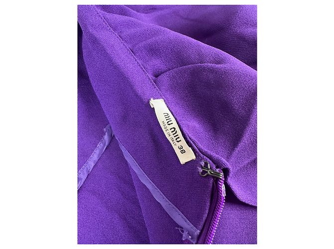 Vintage Miu Miu Baumwollkleid Lila M - Ansicht 5