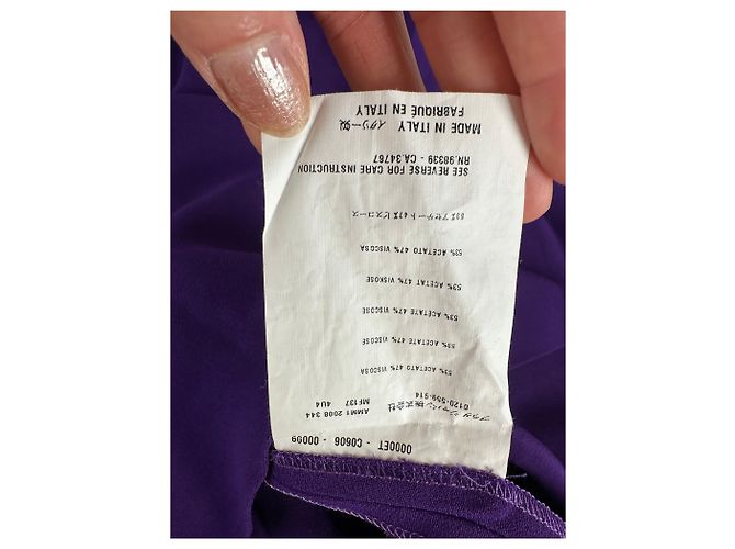 Vintage Miu Miu Baumwollkleid Lila M - Ansicht 7