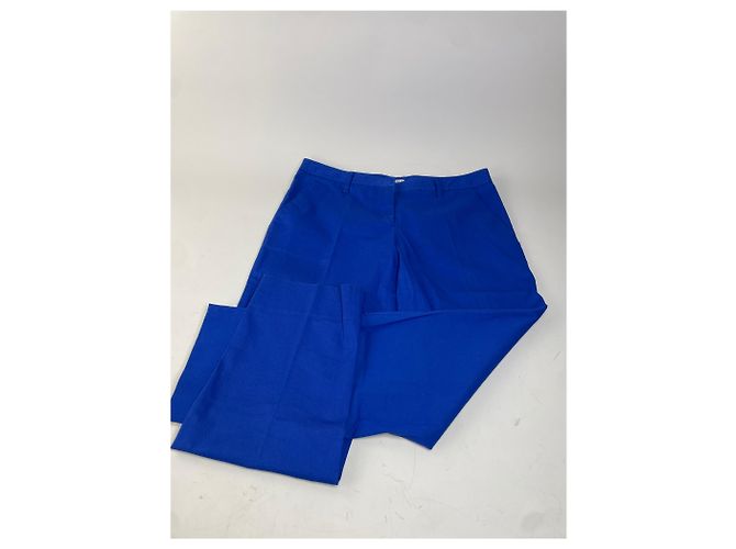 Vintage Miu Miu Baumwollmischung Hose Hellblau L - Ansicht 2