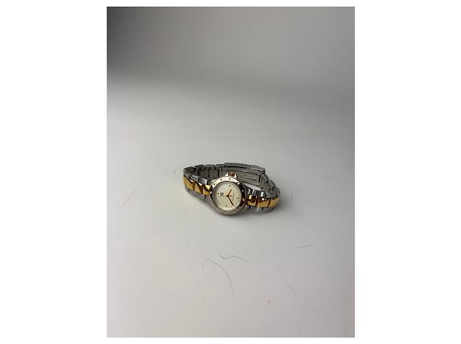 Orologio da polso vintage Givenchy in acciaio inossidabile argento e oro - vista 6