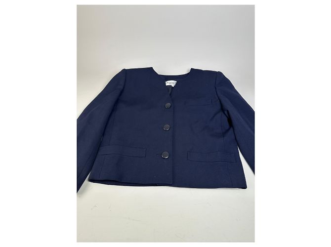 Vintage Dior Wool Jacket Navy S Navy blue - view 5