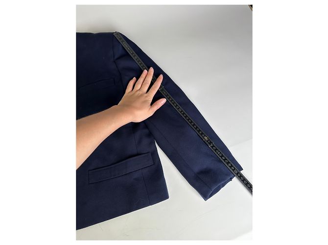 Vintage Dior Wool Jacket Navy S Navy blue - view 9
