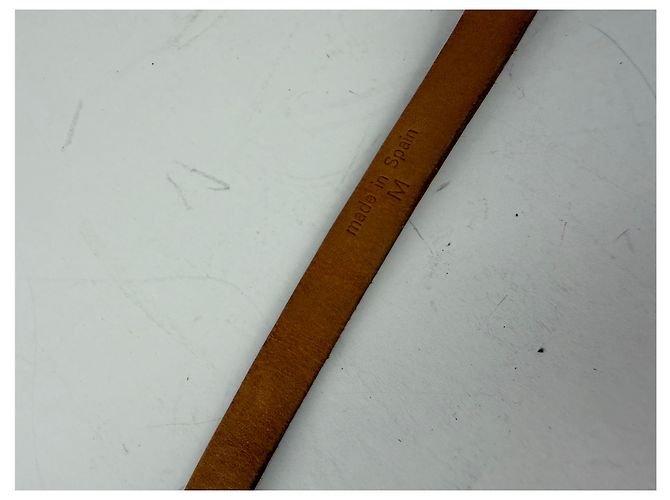 Vintage Louis Vuitton Ledergürtel mit Logo Tan Gold Kamel - Ansicht 5