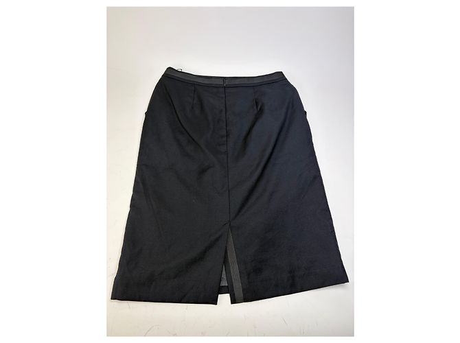 Conjunto de saia e casaco vintage Cartier preto S - vista 11