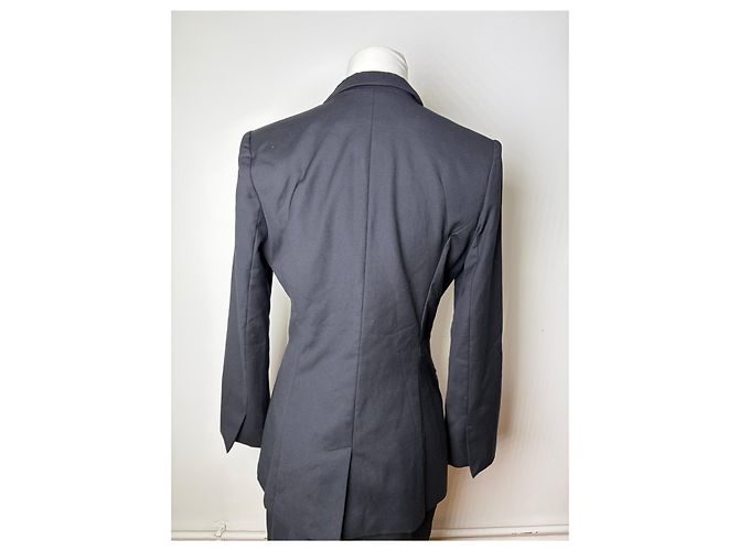Conjunto de saia e casaco vintage Cartier preto S - vista 14