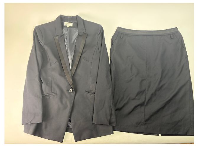 Conjunto de saia e casaco vintage Cartier preto S - vista 15