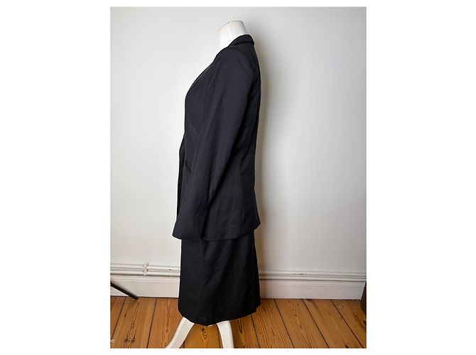 Conjunto de saia e casaco vintage Cartier preto S - vista 2