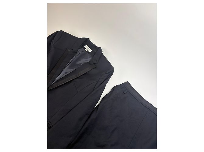 Conjunto de saia e casaco vintage Cartier preto S - vista 4