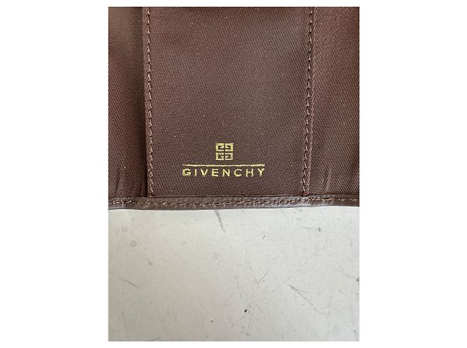 Vintage Givenchy Kalbsleder Schlüsselanhänger Dunkelbraun Gold - Ansicht 4