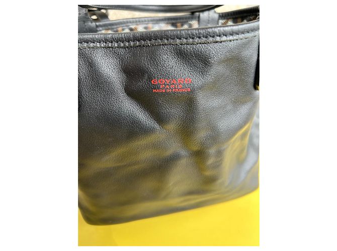 Goyard Saint Louis PM Borsa Tote con Pochette Marrone Nero Bianco - vista 10