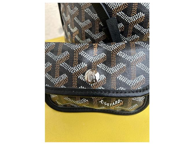 Goyard Saint Louis PM Borsa Tote con Pochette Marrone Nero Bianco - vista 4