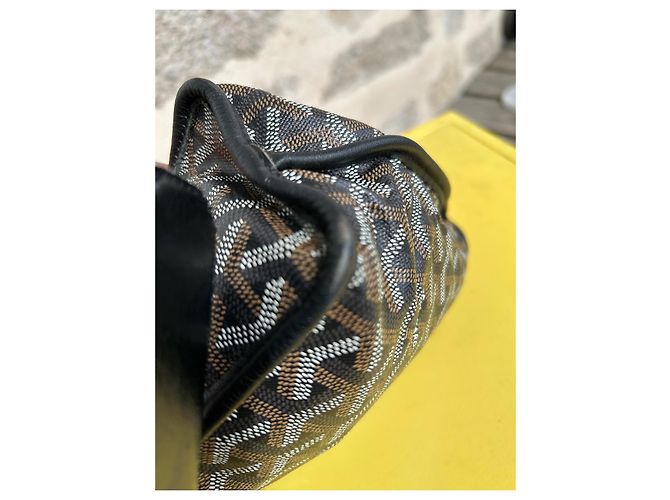 Goyard Saint Louis PM Borsa Tote con Pochette Marrone Nero Bianco - vista 5