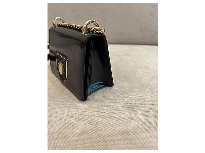 Dior Diorama Club Borsa a Tracolla Pelle Nera Nero - vista 3