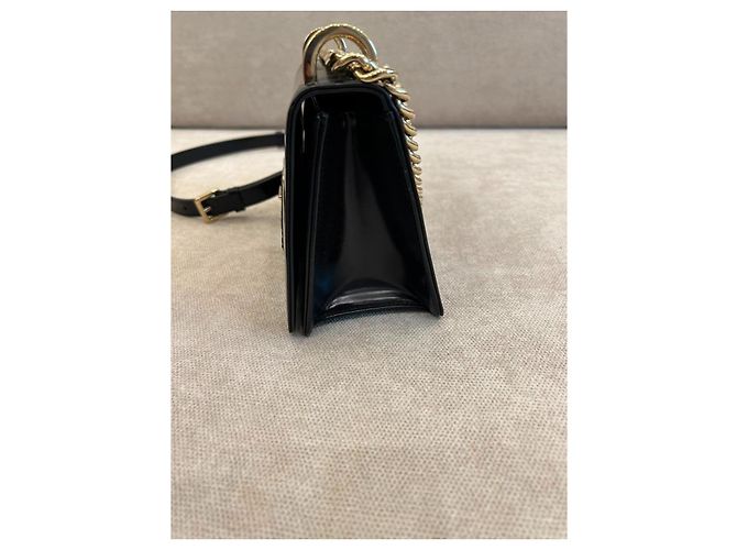 Dior Diorama Club Borsa a Tracolla Pelle Nera Nero - vista 4