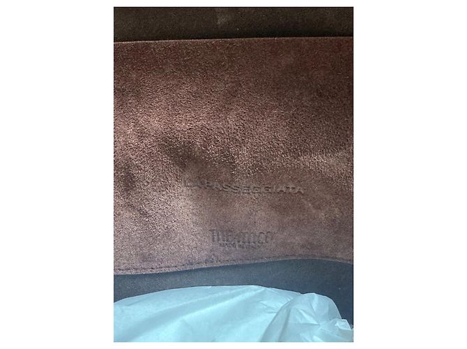 The Attico Sac Cabas en Daim Marron - vue 4