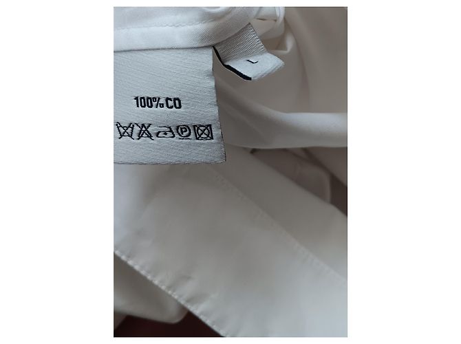 Weiße Bluse mit Puffärmeln Monographie - Ansicht 7