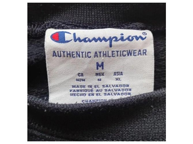 Autre Marque Champion Barnard Sweatshirt Dunkelblau - Ansicht 3