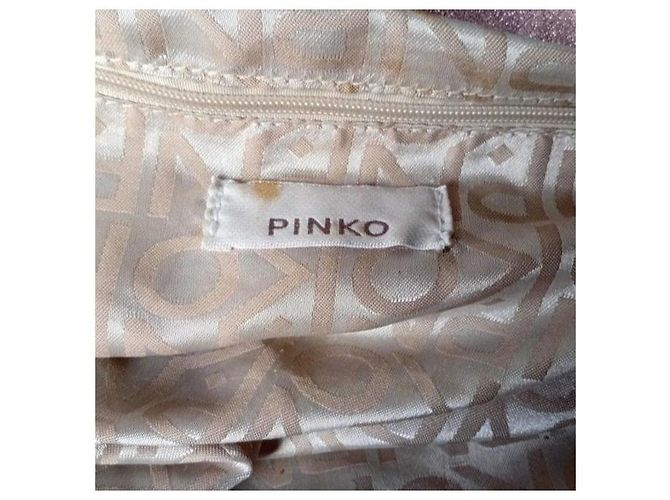 Borsa Hobo Pinko in pelle metallizzata rosa - vista 4