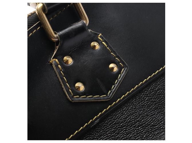 Borsa Louis Vuitton Lockit PM Suhali Noir Nero - vista 10